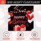 40pcs Red and black birthday Party Supplies,include 20 dessert plate, 20 Napkin,Used for Red and black birthday Party Decoration (Red Black)
